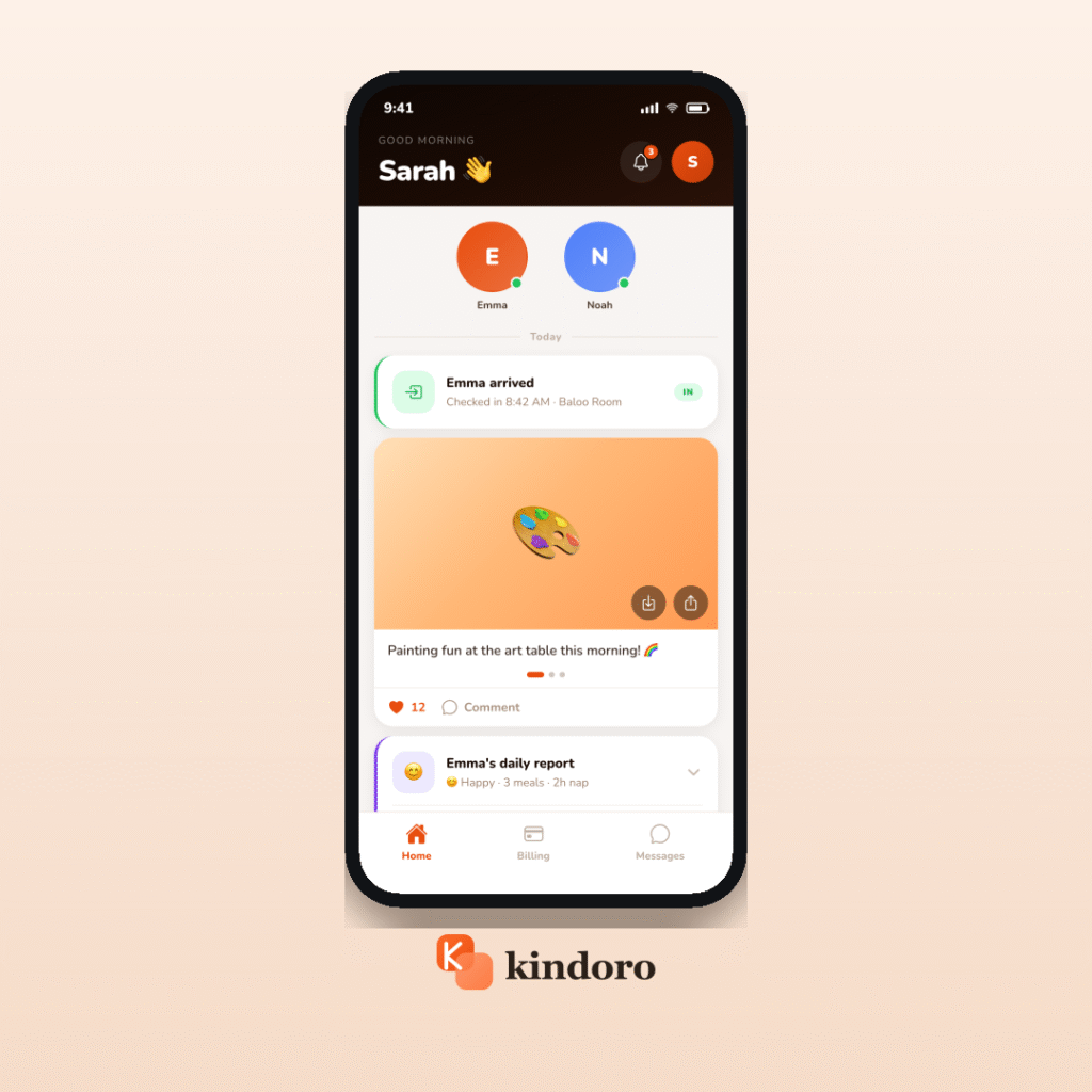 Kindoro parent app